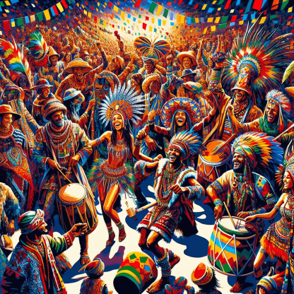 Vibrant Tribal Fiesta DIY Paint By Numbers