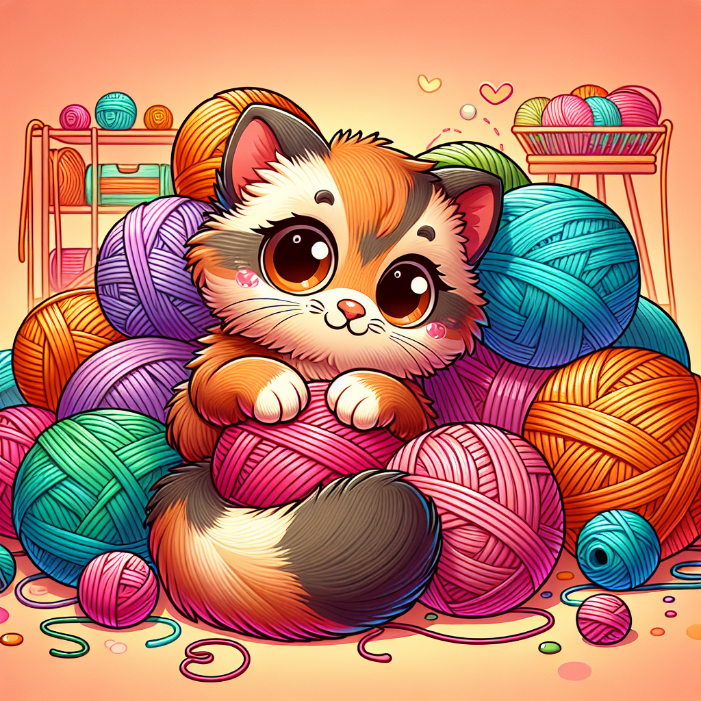 Joyful Kitten Number Painting