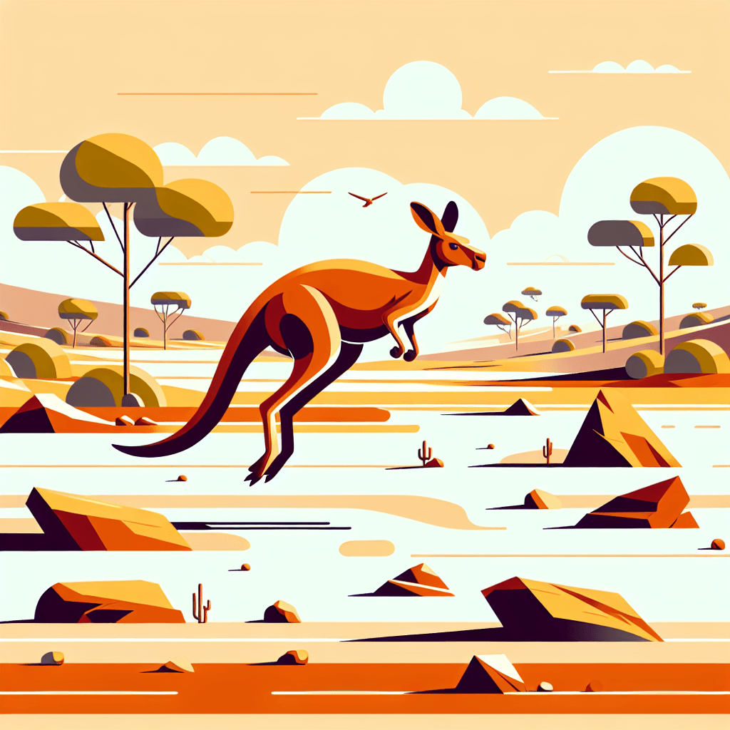 Kooky Kangaroos Paint By Number