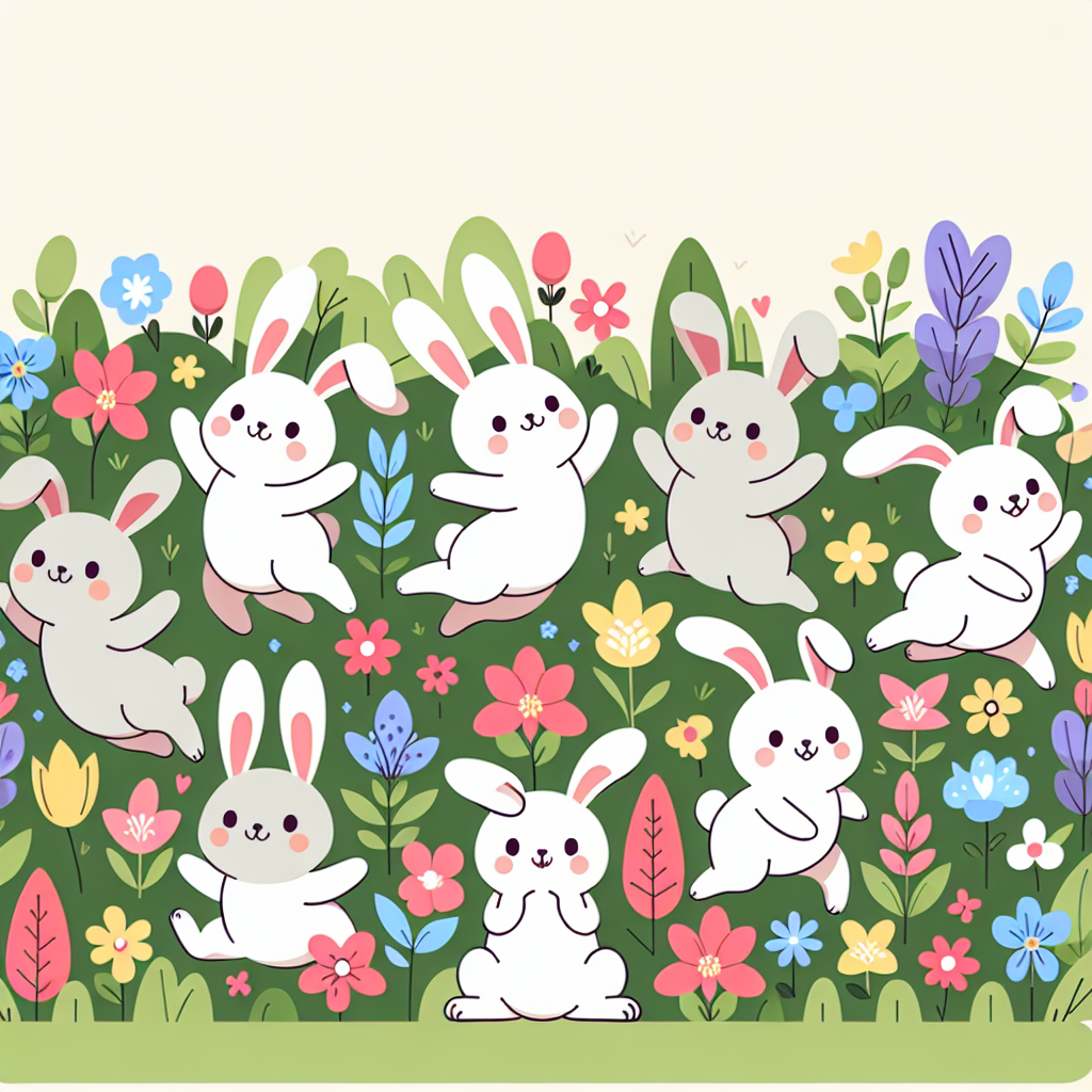Springtime Bunny Hop Paint By Color