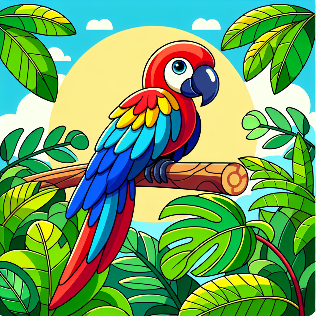 Majestic Macaw Numbered Painting Kits