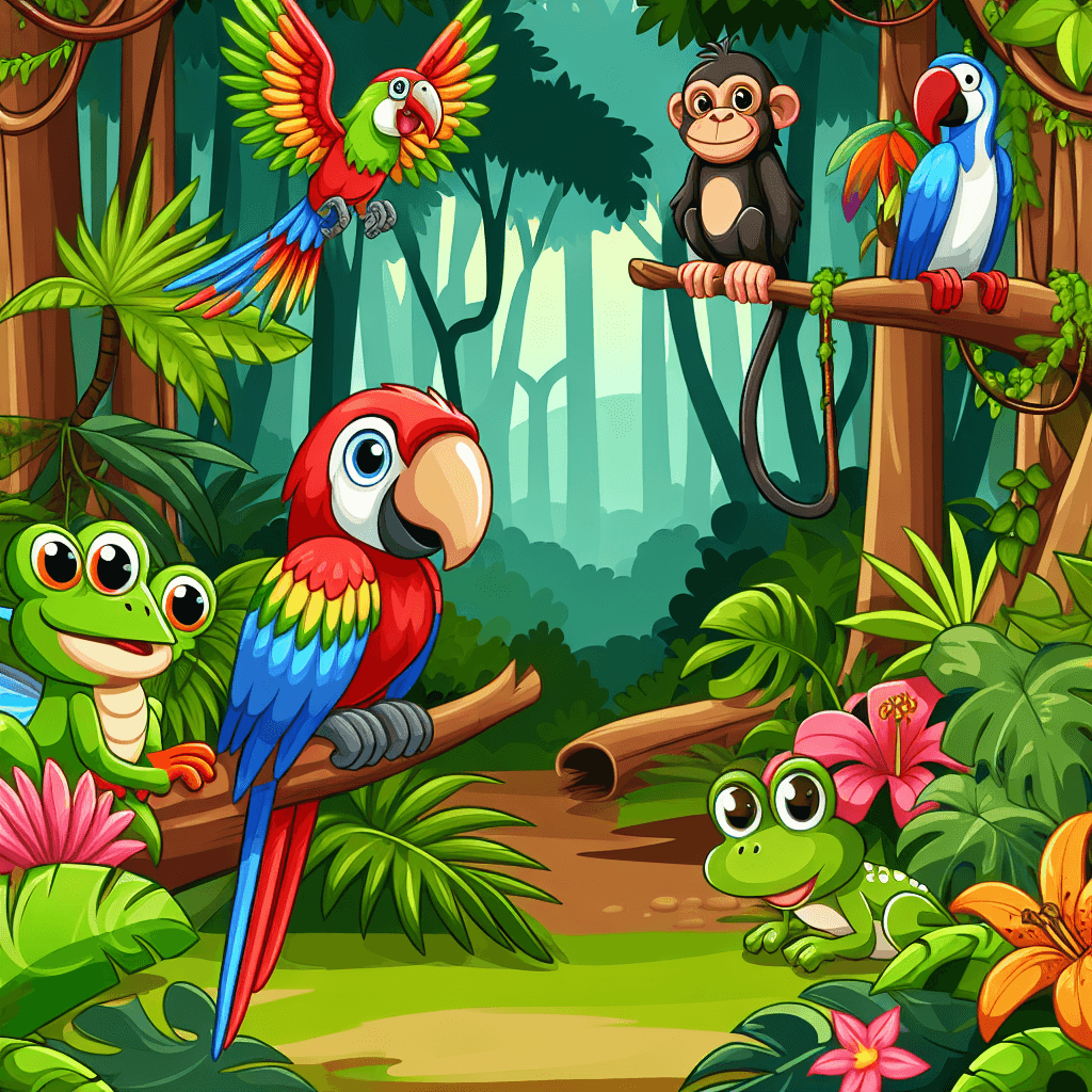 Rainforest Adventure Quest Painting Number Kit