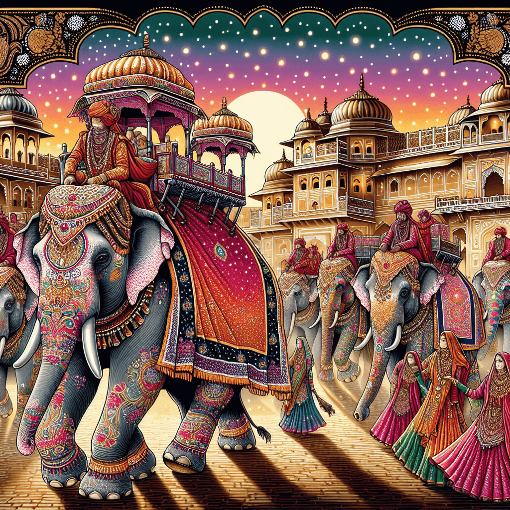 Elephant Festival - Jaipur Painting Number Kit