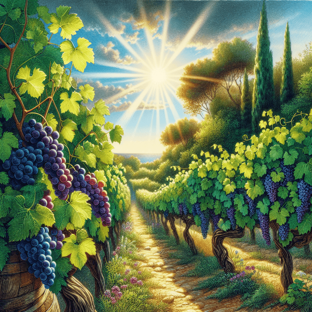 Lush Mediterranean Vineyard Paint By Number