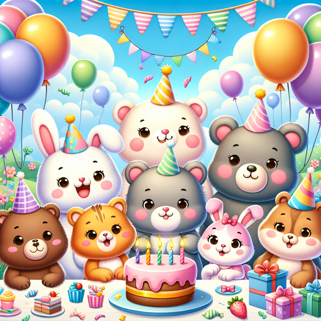 Silly Animal Party DIY Paint By Numbers