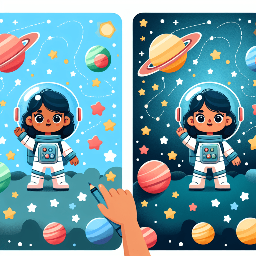 Starlight Astronaut Adventure Paint By Numbers Art