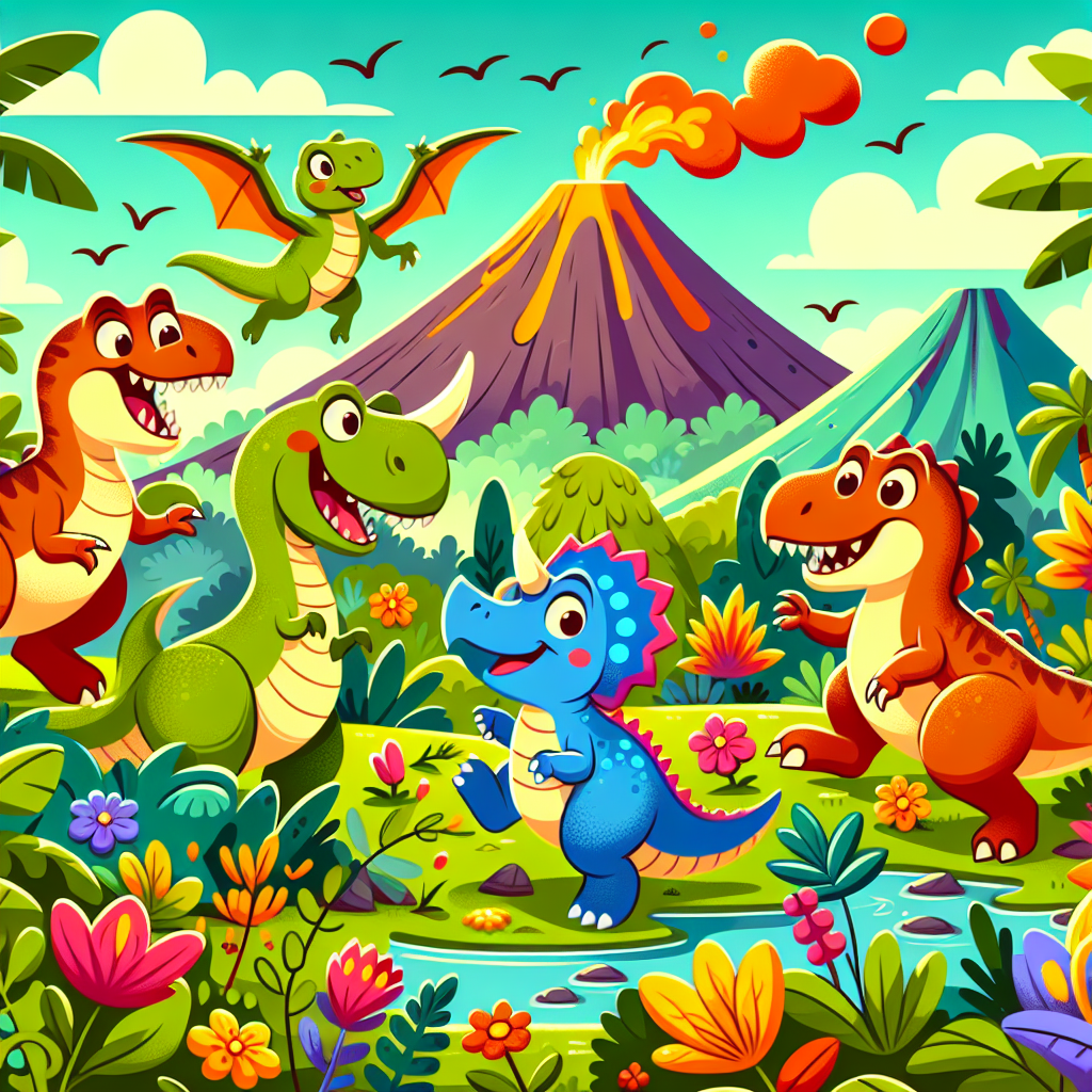 Dreamy Dino Days Paint By Numbers