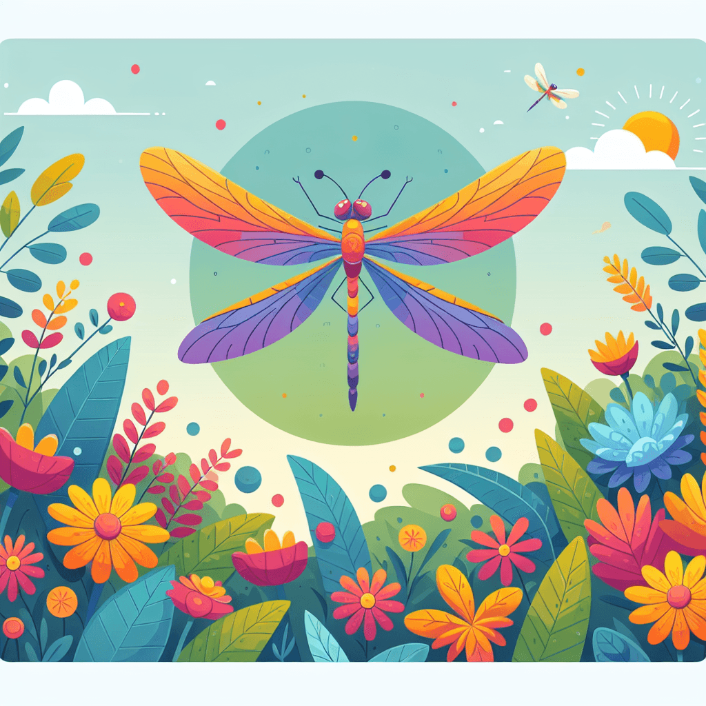 Adventurous Dragonfly Number Painting