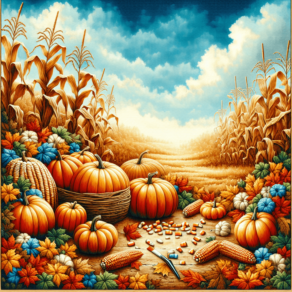 Cheerful Autumn Harvest Paint By Number
