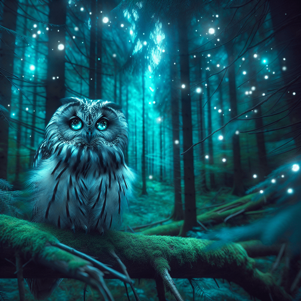 Starry-Eyed Owl In Enchanted Woods Paint By Numbers
