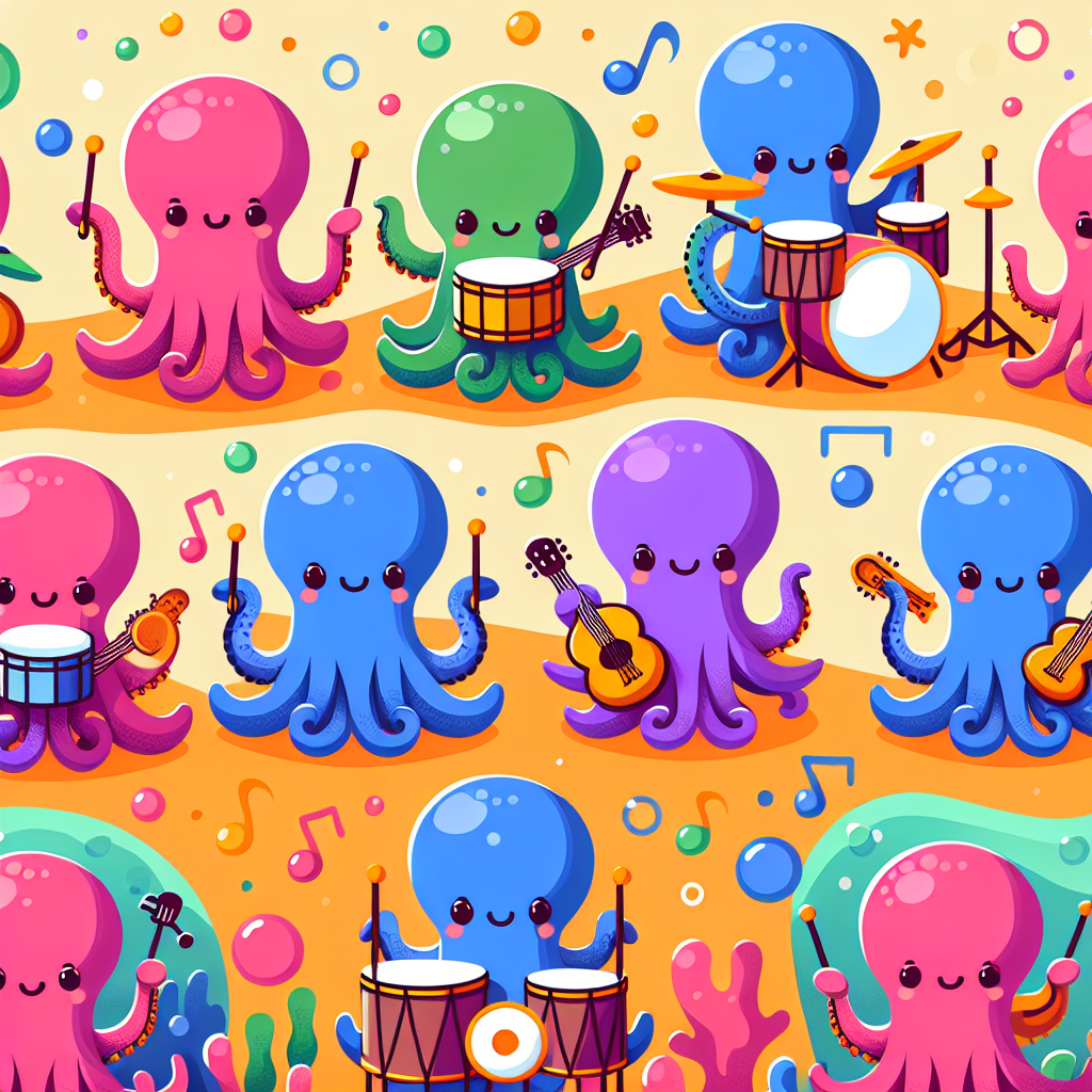 Octopus Orchestra Paint By Numbers Art