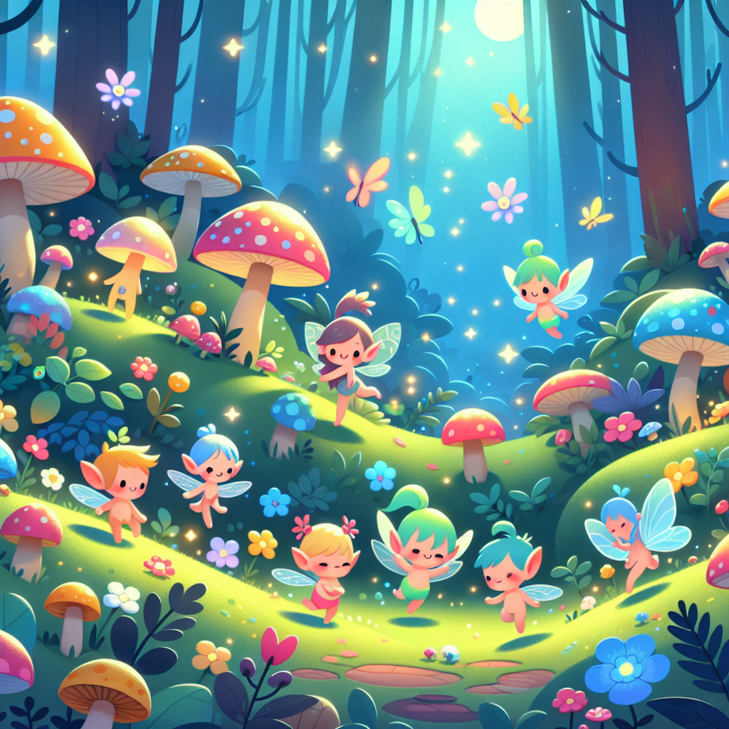 Enchanted Pixie Glen Painting Number Kit