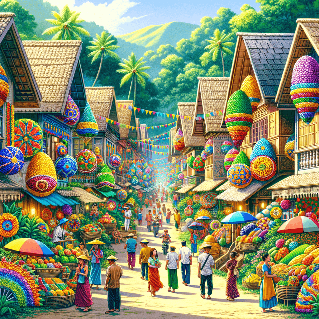 Pahiyas Festival - Philippines Painting By Numbers Kit
