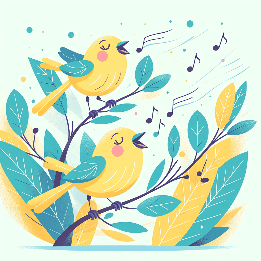 Singing Canary Chorus Paint By Numbers Art