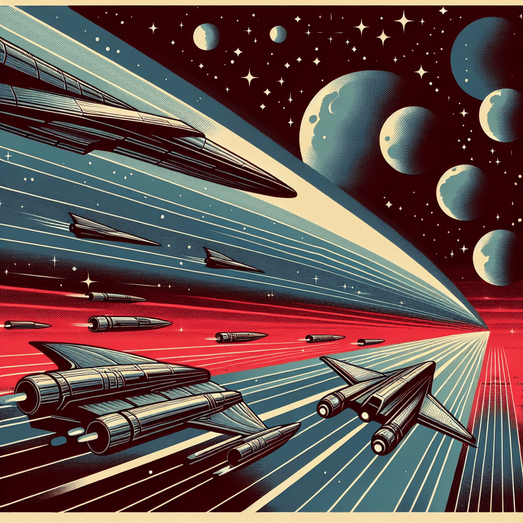 Retro Sci-Fi Journey Number Painting