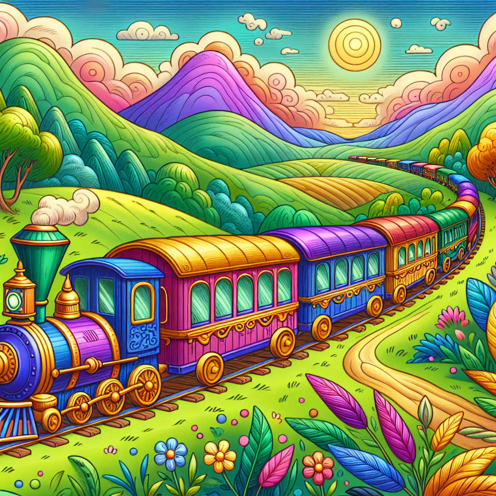 Magic Train Ride Painting Number Kit