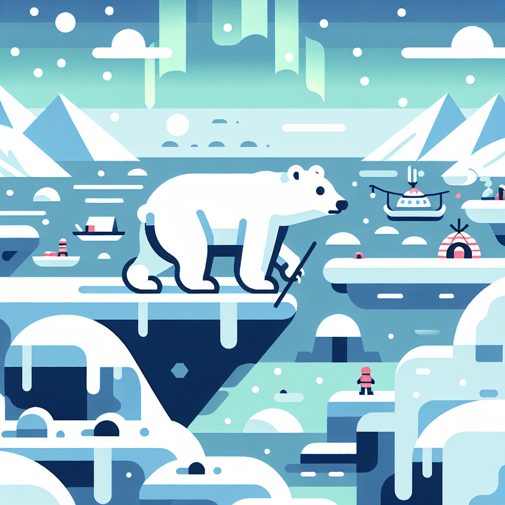 Polar Bear Arctic Trek Paint By Color