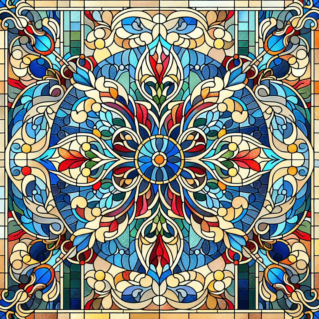 Stained Glass Elegance Paint By Number