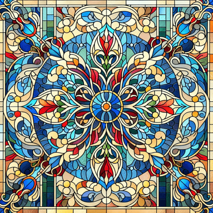 Stained Glass Elegance Paint By Number