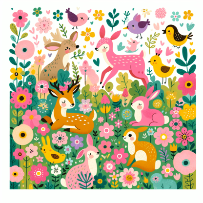 Charming Woodland Playtime Painting By Numbers Kit