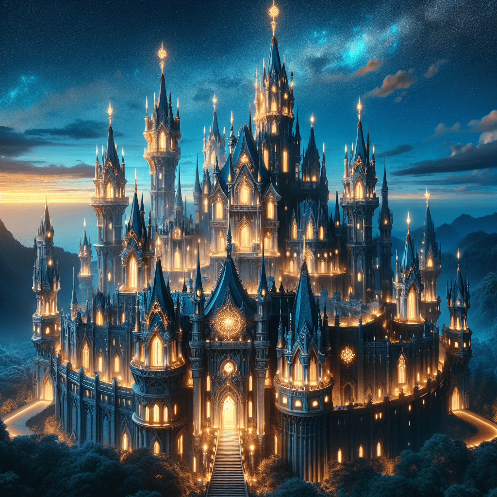 Fantasy Castle Illumination Numbered Painting Kits
