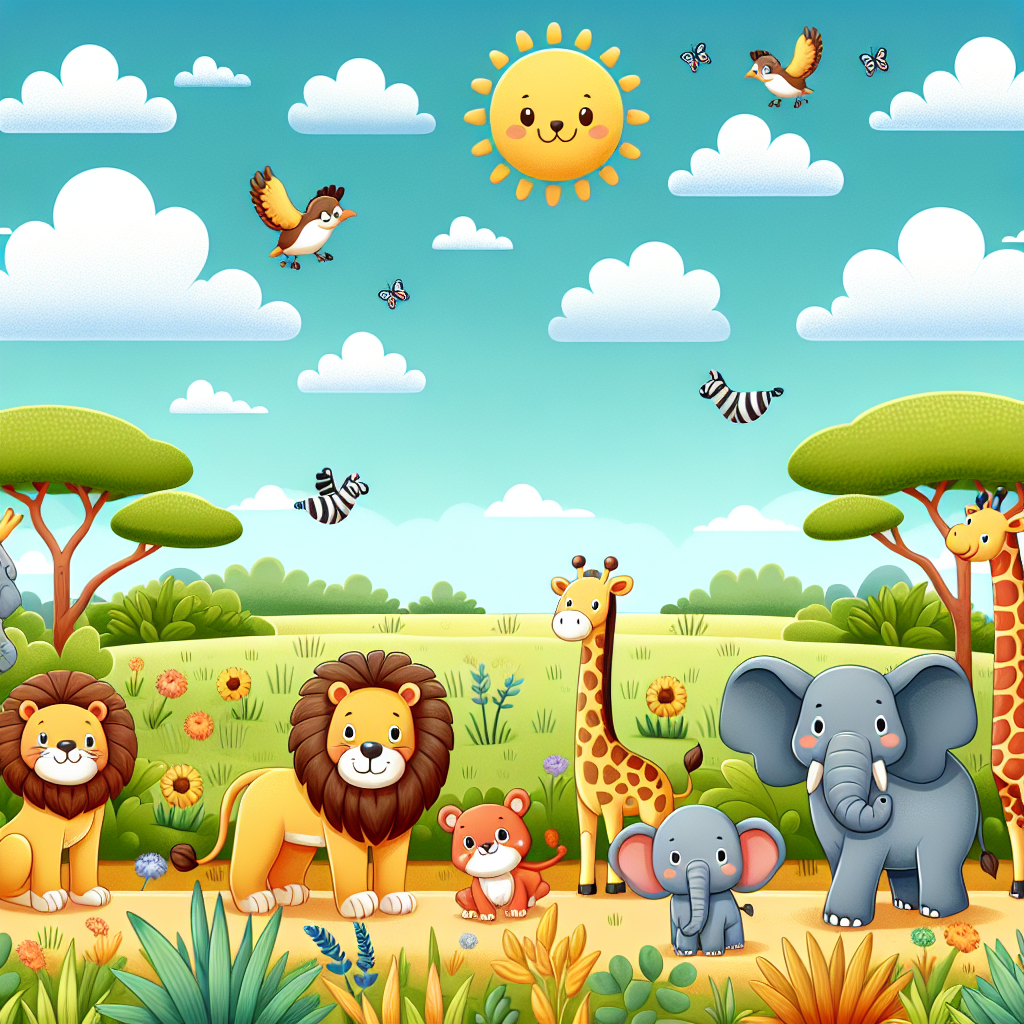 Summer Safari Paint By Number