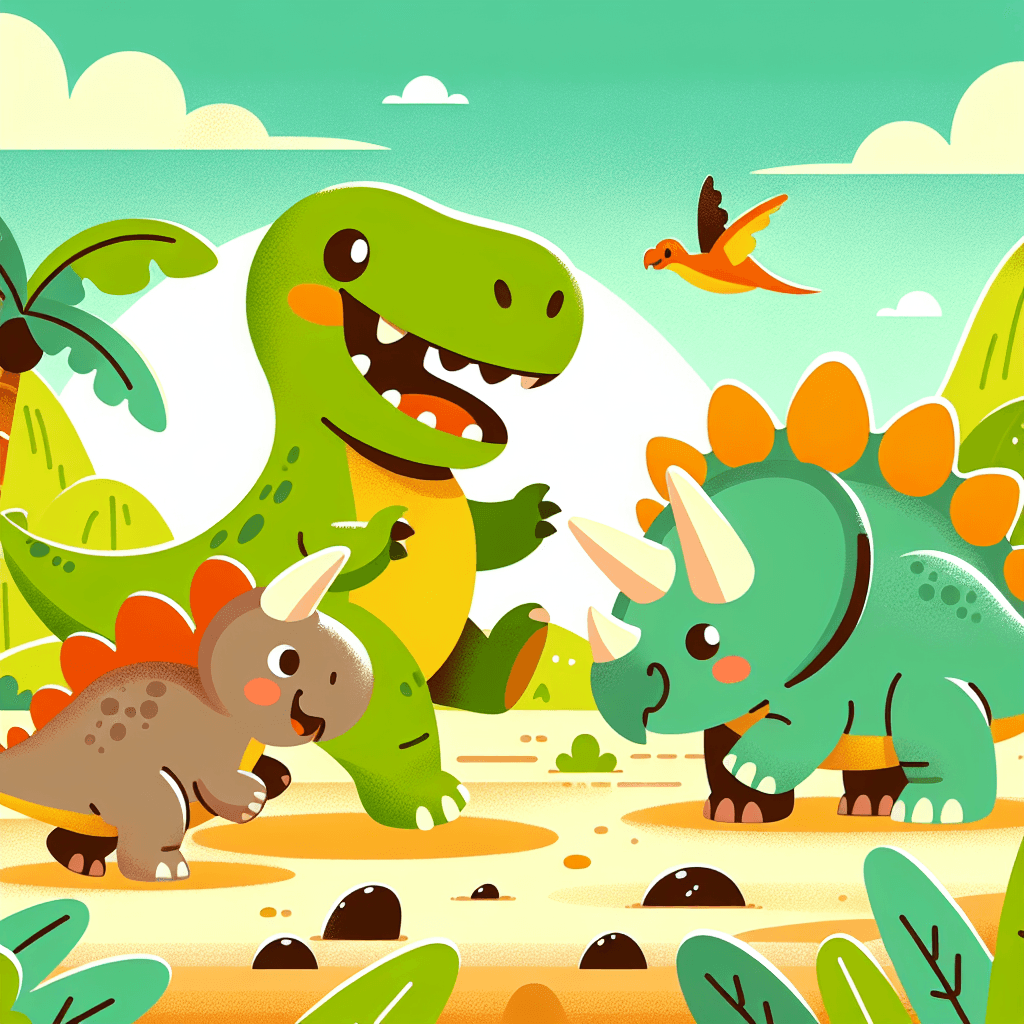 Happy Dinoland Adventure Paint By Numbers