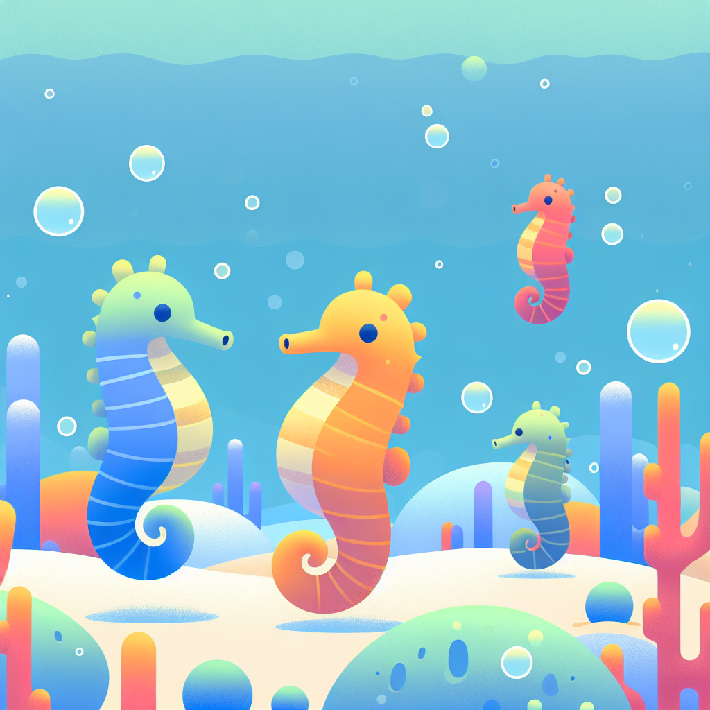 Serene Seahorse Sanctuary Paint By Numbers Art