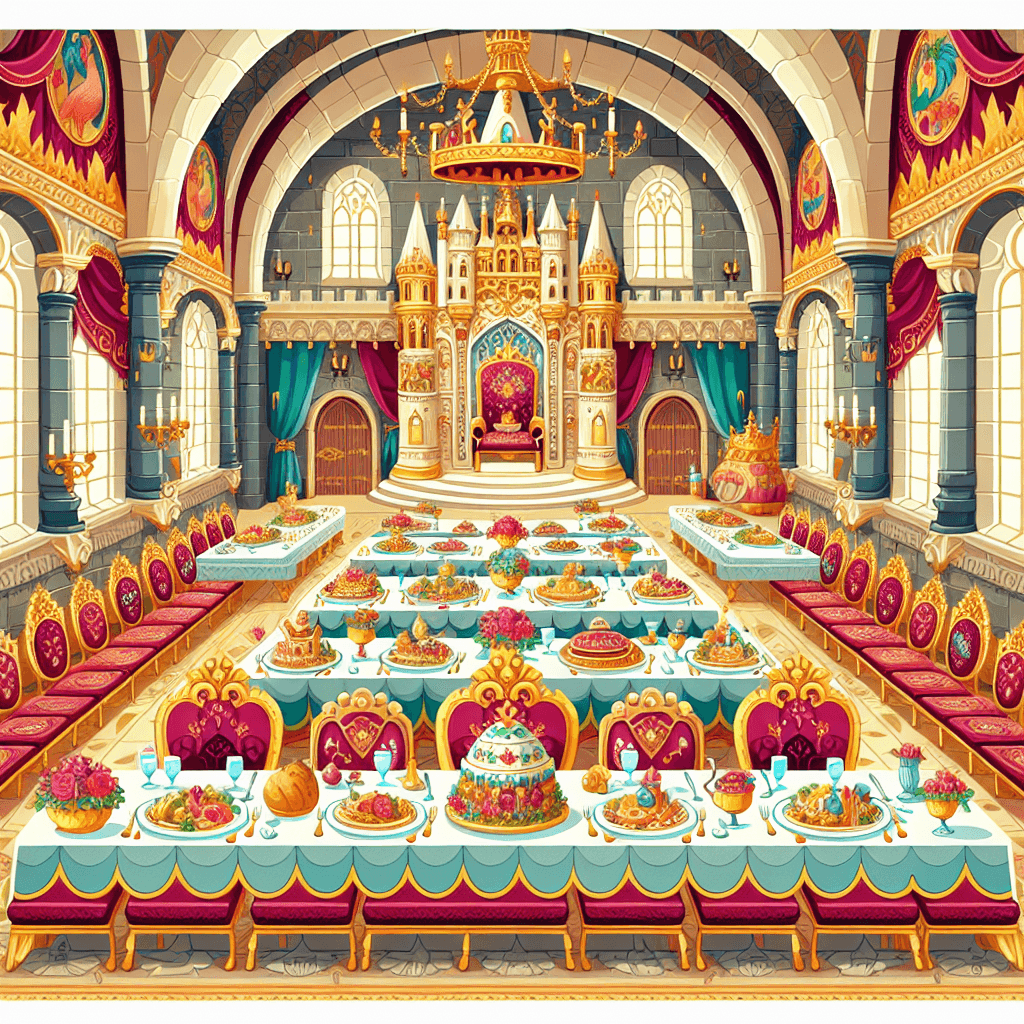 Royal Feast Celebration Paint By Numbers Art