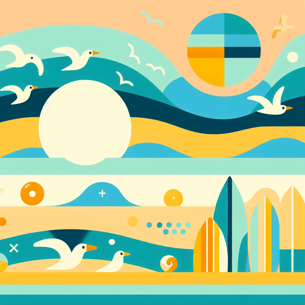 Artistic Ocean Waves Painting By Numbers Kit