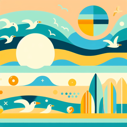 Artistic Ocean Waves Painting By Numbers Kit