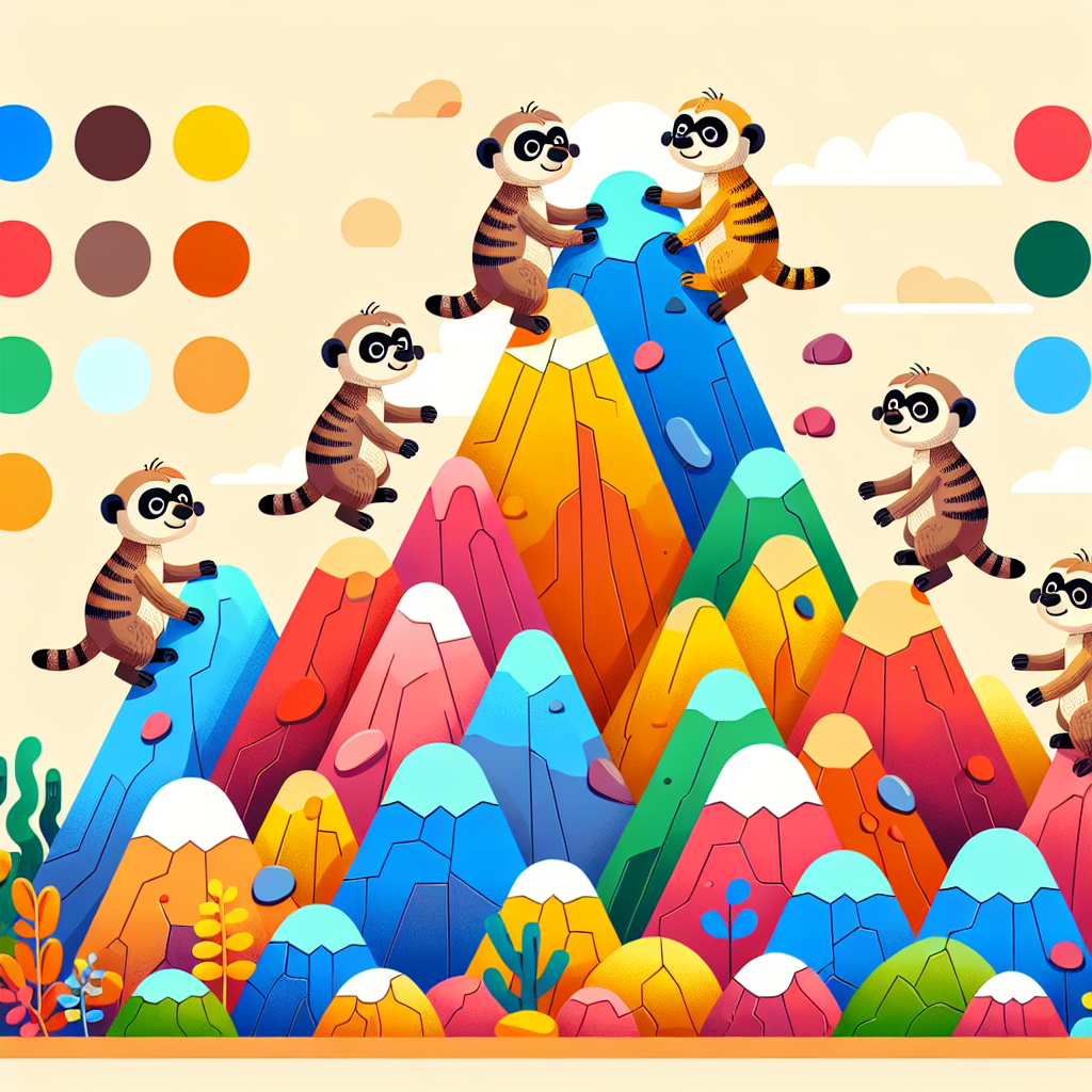 Meerkat Mountain Expedition Paint By Numbers Art