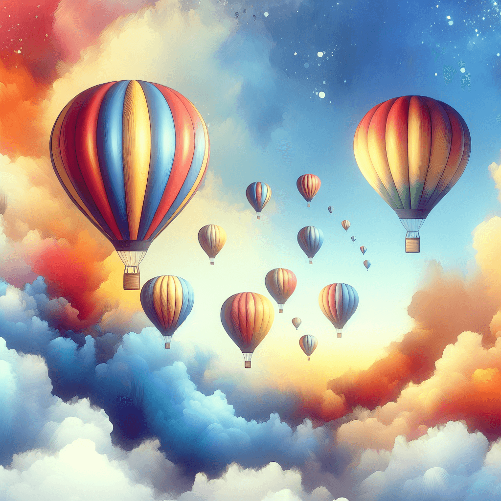 Charming Balloon Adventure Number Painting