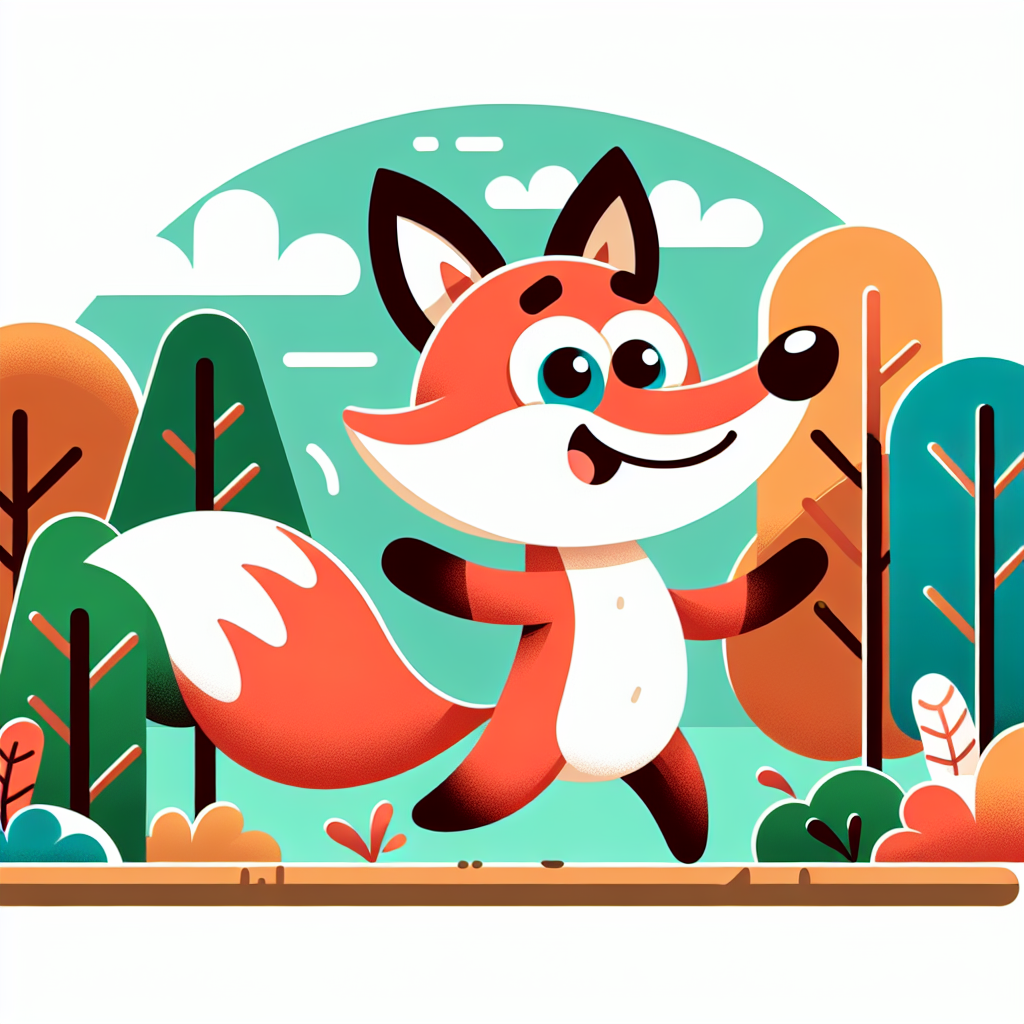 Mischievous Fox Adventure Number Painting