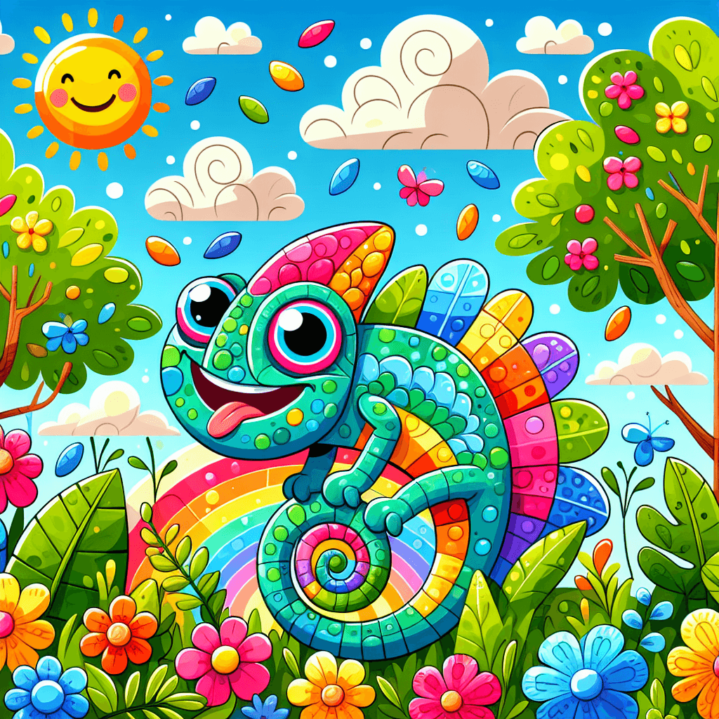 Charming Chameleon Adventure Paint By Color