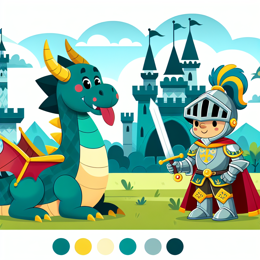 Knights And Dragons Realm Numbered Painting Kits