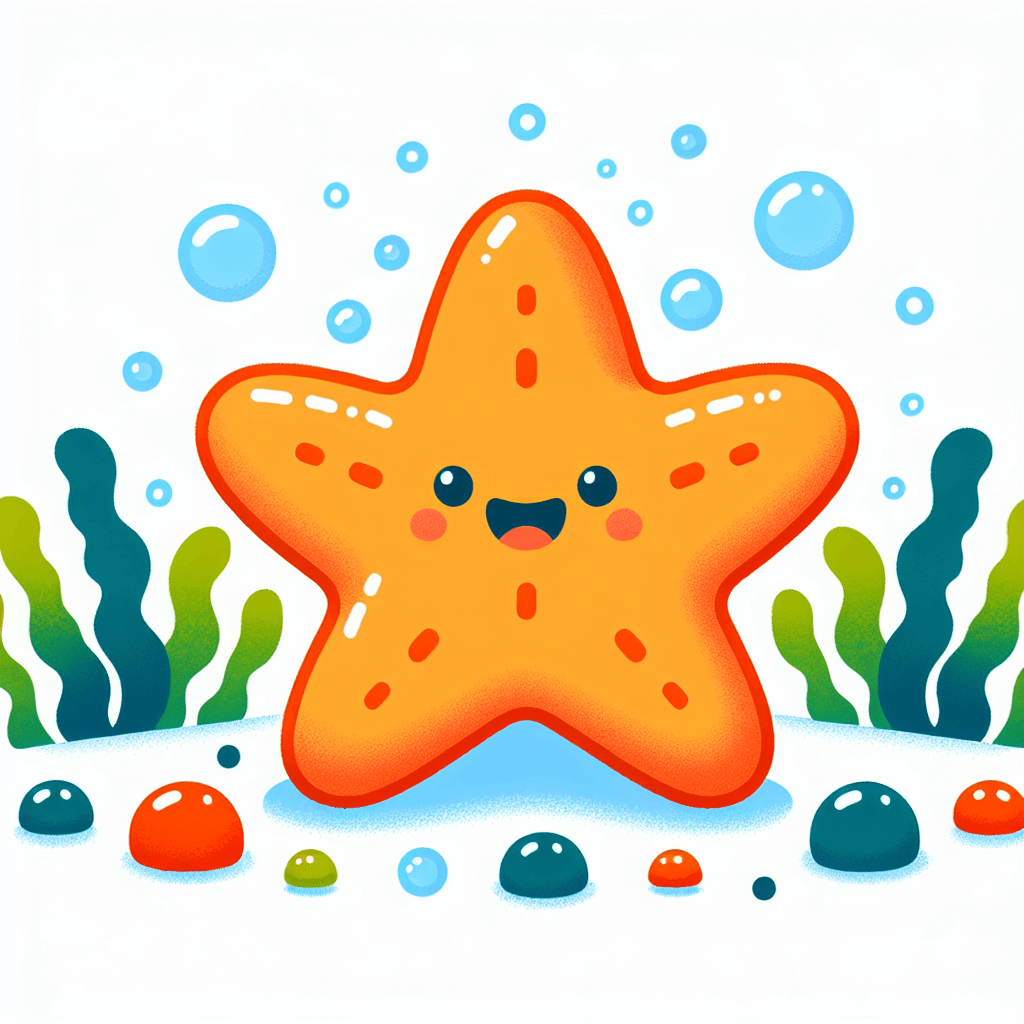 Bubbly Starfish Paint By Numbers