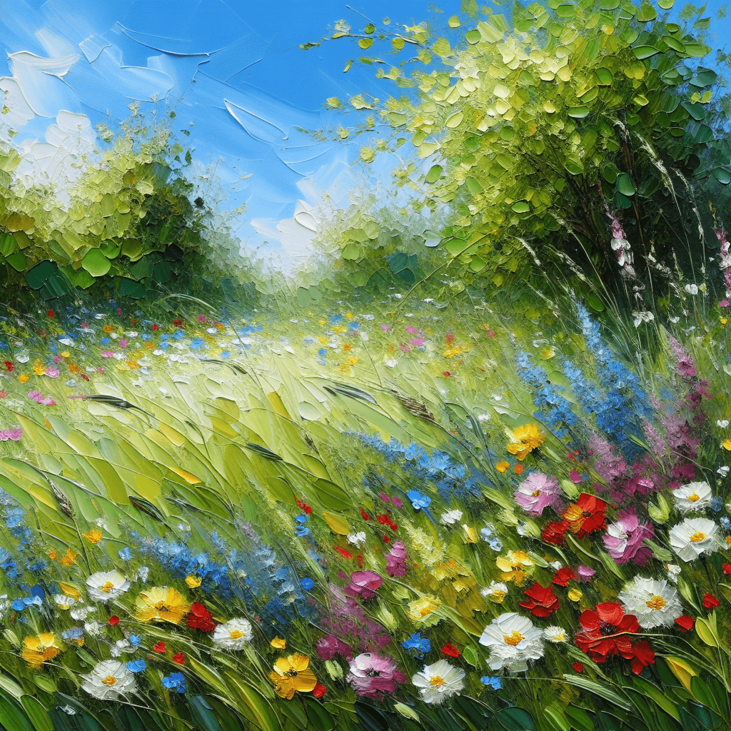Springtime Meadow Escape DIY Paint By Numbers