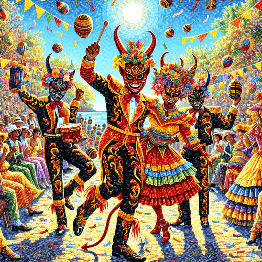 Diablos De Yare Festival - Venezuela Painting Number Kit