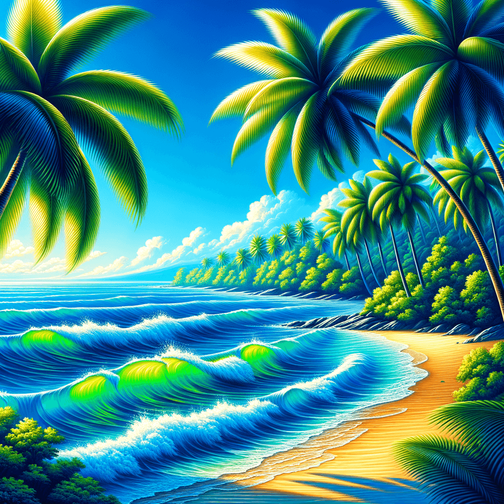 Tropical Tranquility Paint By Numbers Art