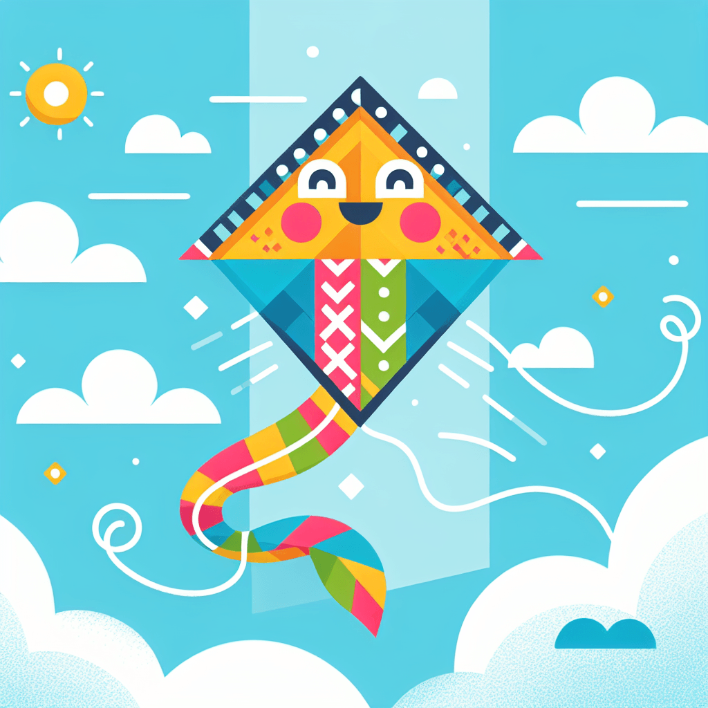Playful Kite Paint By Numbers Art