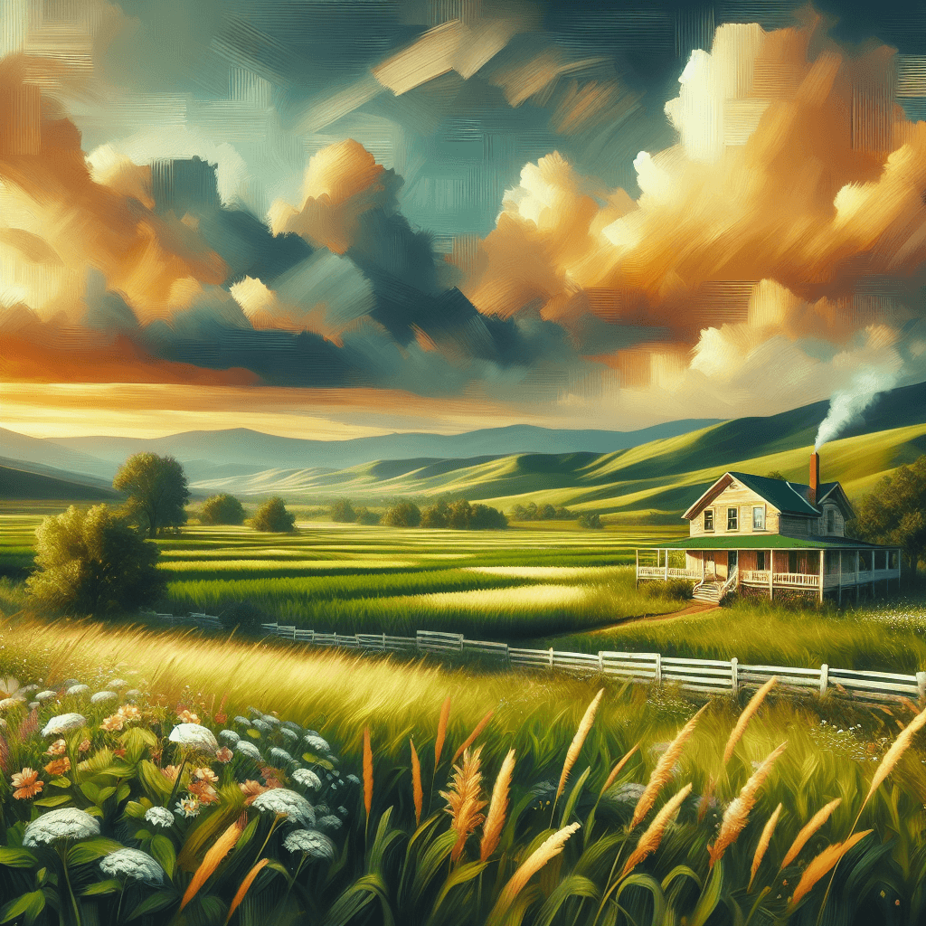Rustic Countryside Harmony Painting Number Kit