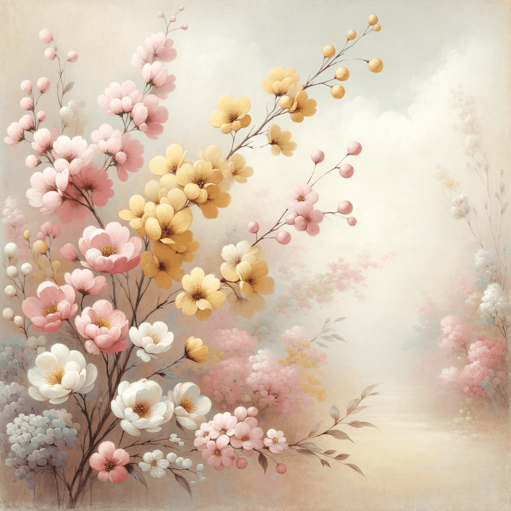 Charming Vintage Floral Paint By Numbers