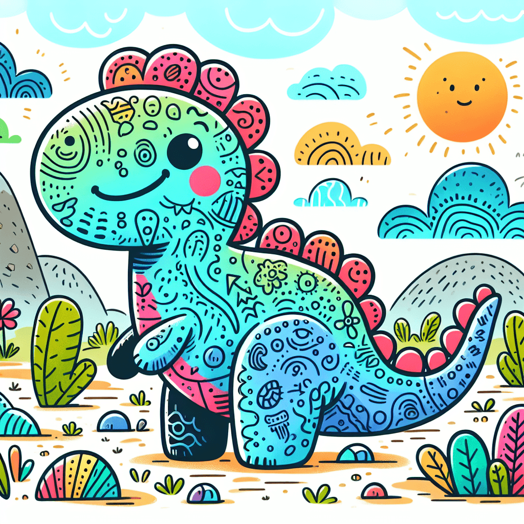 Daring Doodle Dinosaur Numbered Painting Kits
