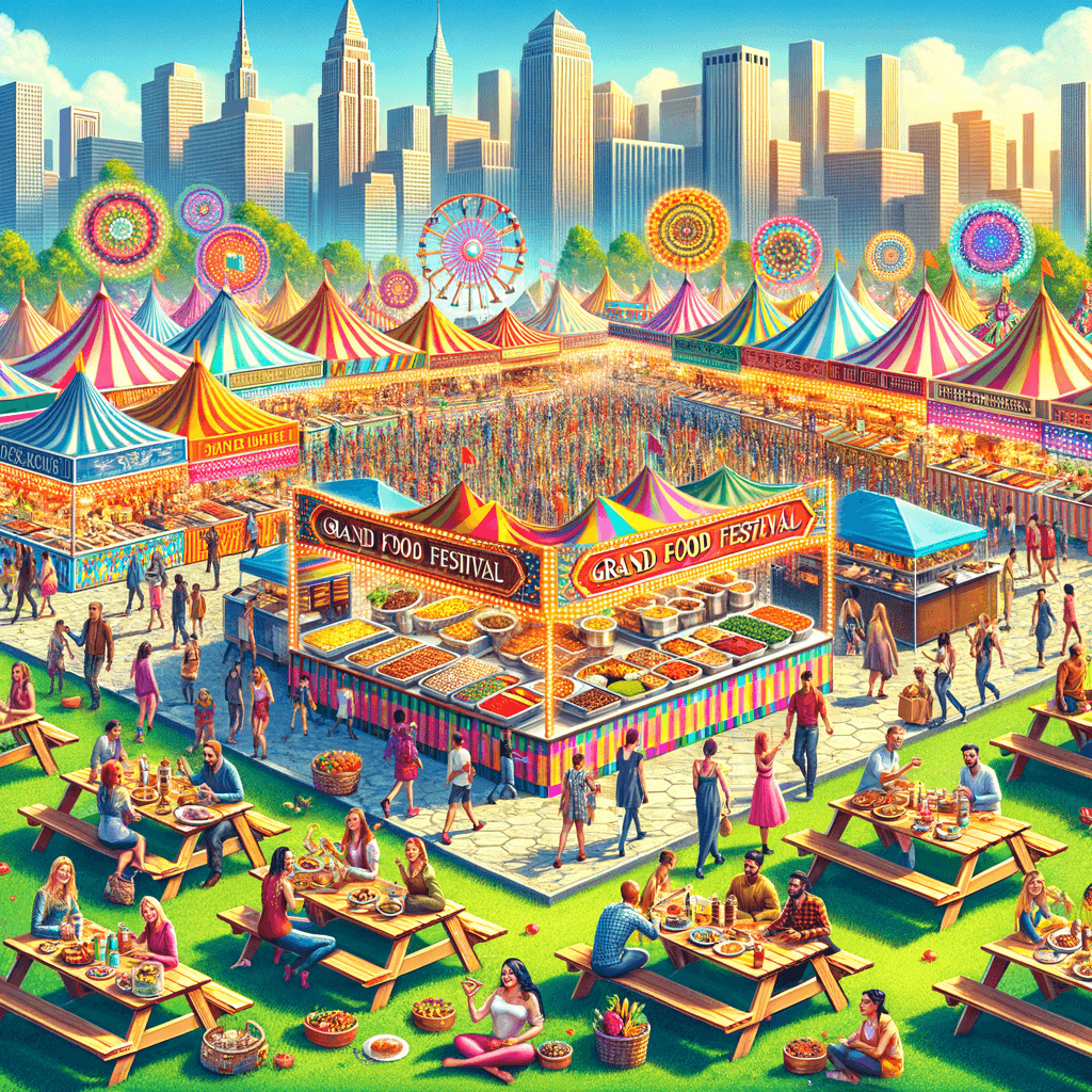 The Great American Foodie Fest - United States Numbered Painting Kits