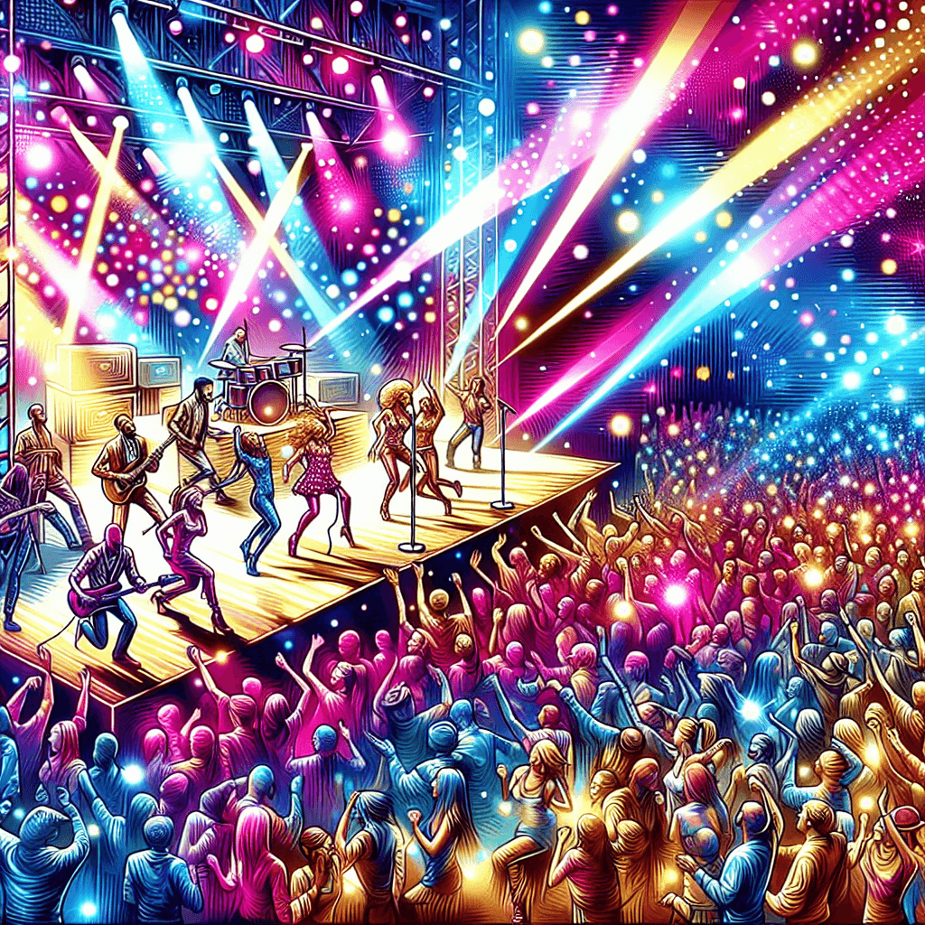 Vibrant Musical Festival Paint By Numbers Art