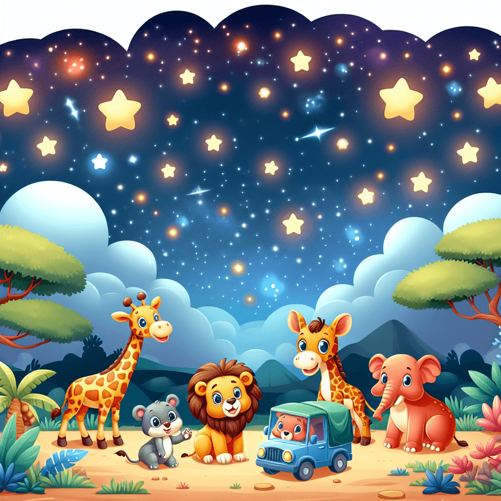Star-Gazing Safari Painting Number Kit