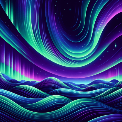 Celestial Aurora Borealis DIY Paint By Numbers
