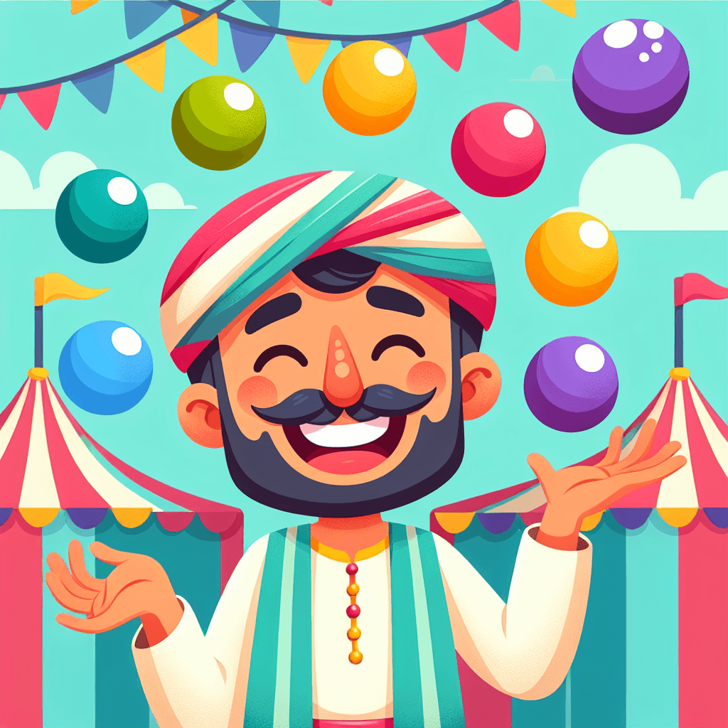 Jolly Juggler Paint By Number