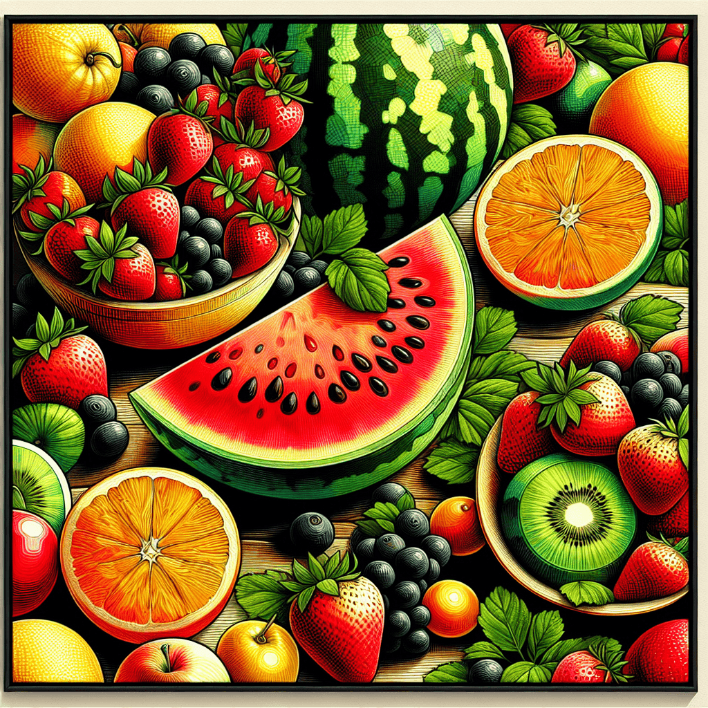 Summer Fruit Fiesta Paint By Numbers Kits